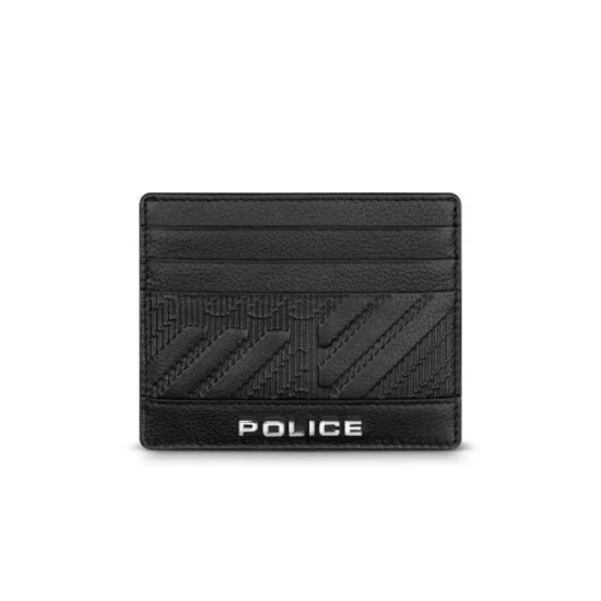 Police Nouveau Mens Leather Wallet W/ Debos Efect-Xtra Card Holder